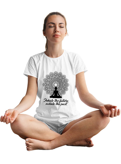 Inhale - Exhale Yoga Unisex Printed Tshirt