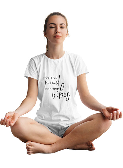 Positive Mind - Vibes Yoga Unisex Printed Tshirt