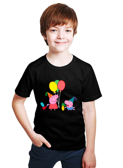 Peppa Cartoon Kids Printed Round Neck Tshirt
