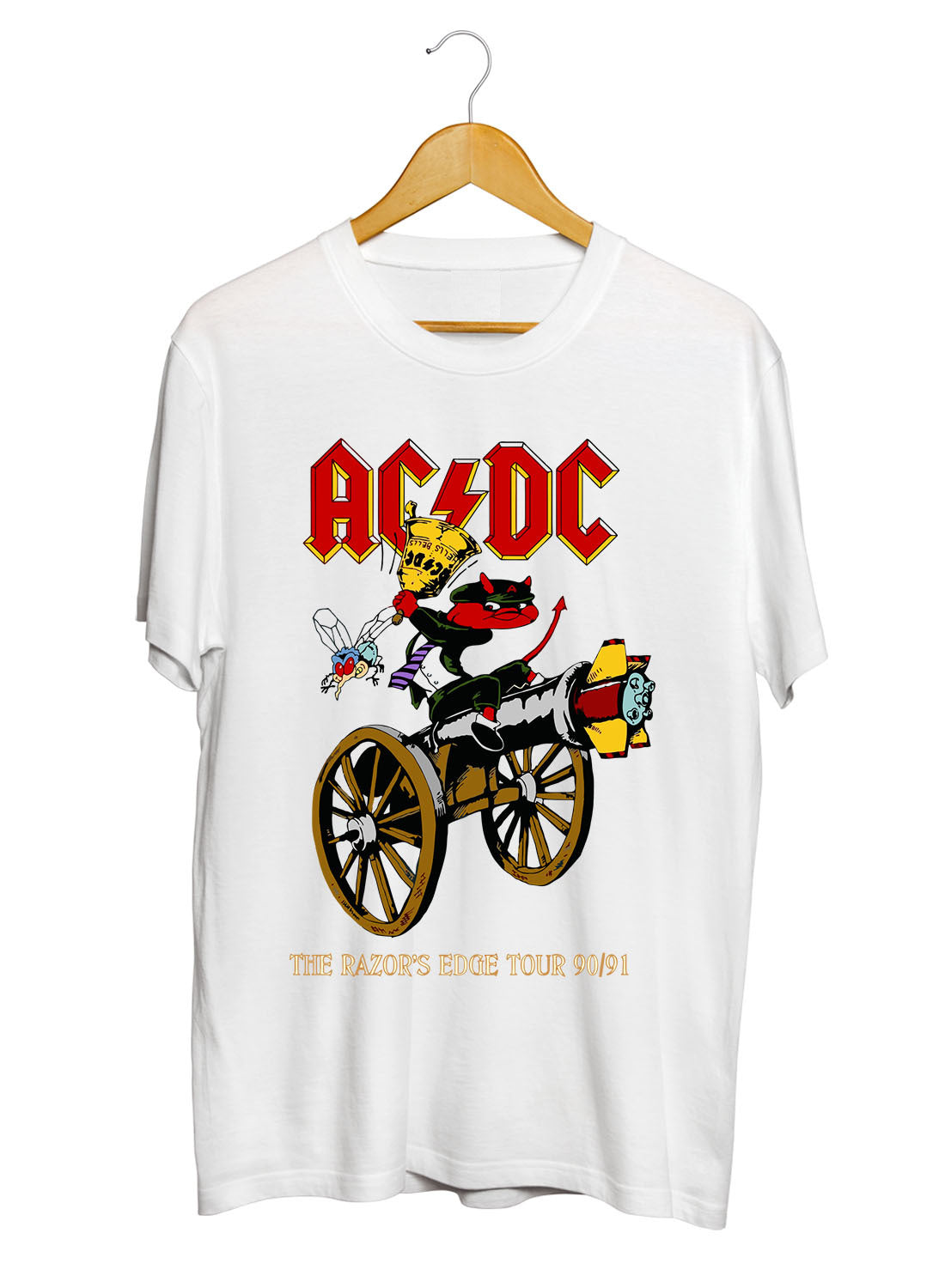 ACDC Music Printed Unisex 100% Cotton Tshirt