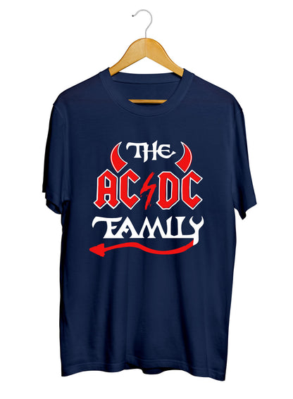 ACDC Family Music Printed Unisex 100% Cotton Tshirt