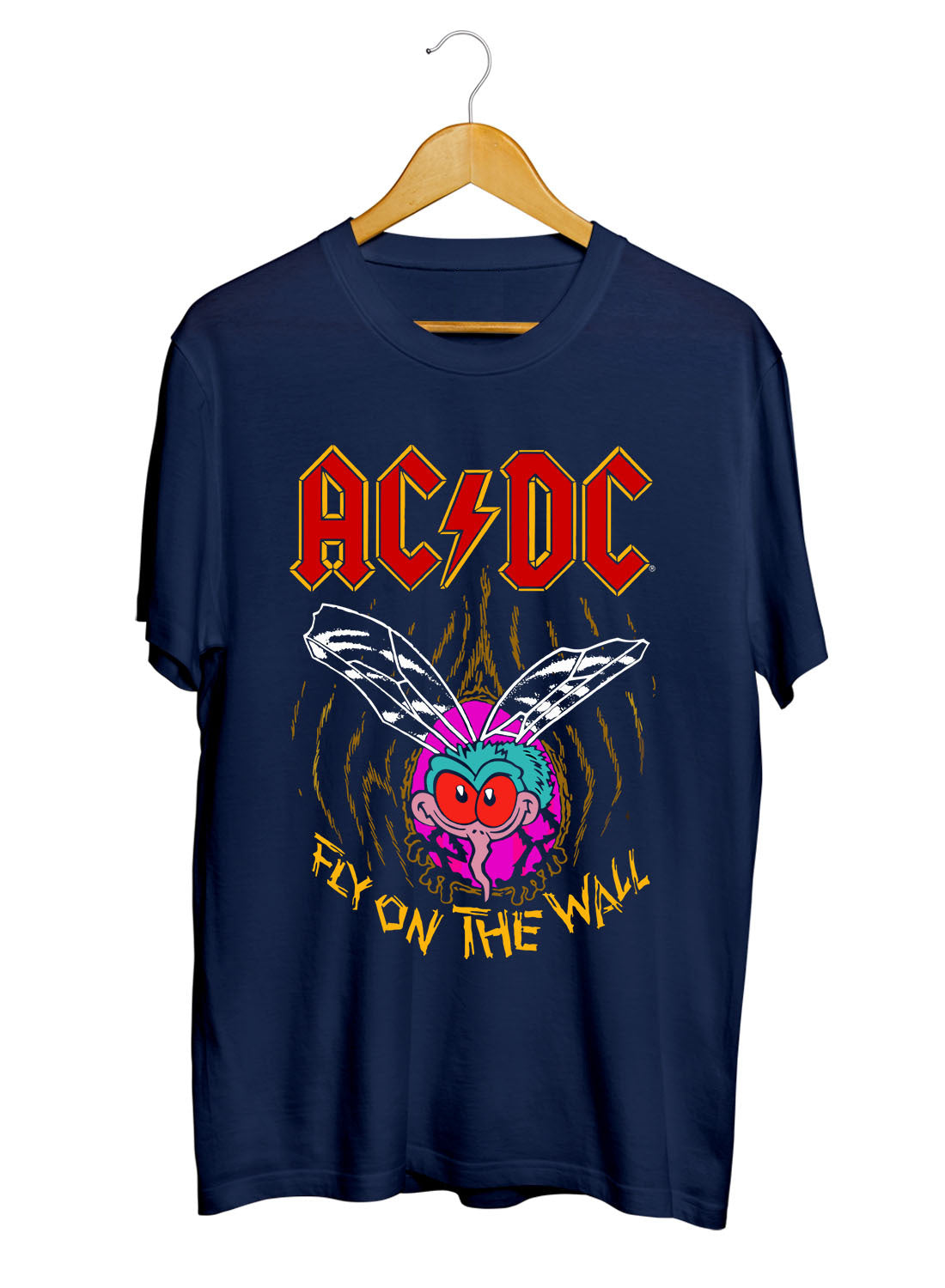 ACDC Fly Music Printed Unisex 100% Cotton Tshirt