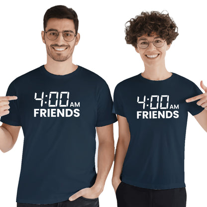 4 am Friends Boys Squad Goals Matching Printed Tshirts (Pack Of 2)