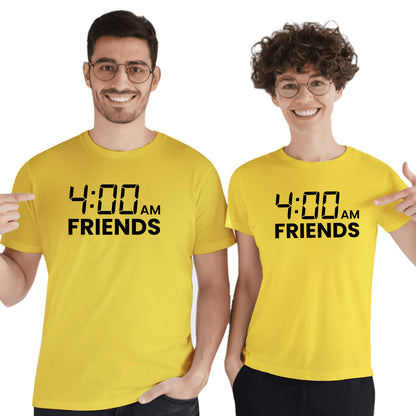 4 am Friends Boys Squad Goals Matching Printed Tshirts (Pack Of 2)