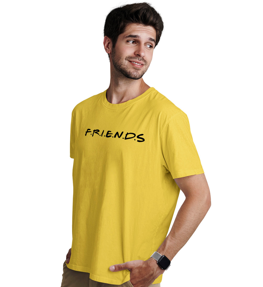 Friends Boys Squad Goals Matching Printed Tshirts (Pack Of 2)