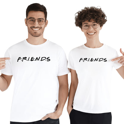 Friends Boys Squad Goals Matching Printed Tshirts (Pack Of 2)