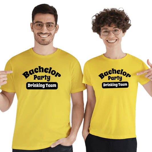 Bachelors Party Matching Printed Tshirts (Pack Of 2)