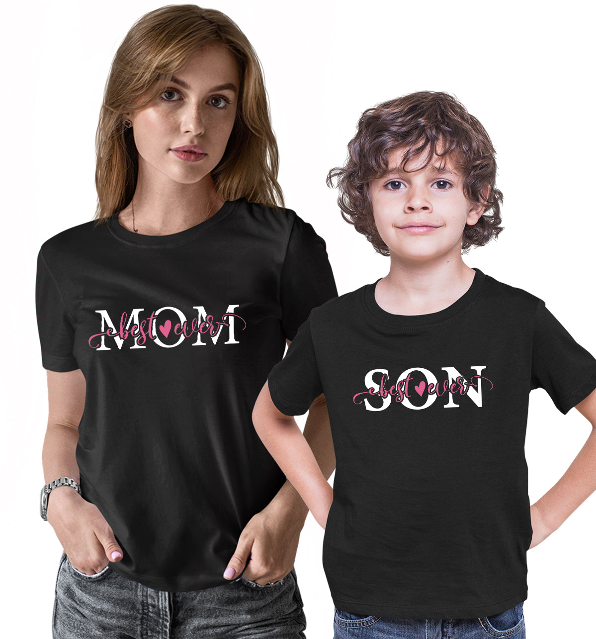 Mother - Son Matching Printed Tshirts (Pack Of 2)
