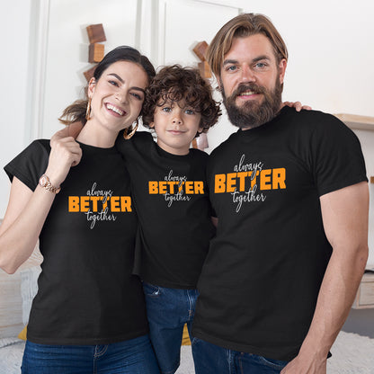 Better Together Family Matching Printed Tshirts (Pack Of 3)