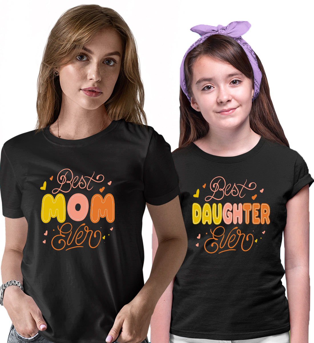 Mother - Daughter Matching Printed Tshirts (Pack Of 2)