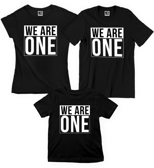 One Family Matching Printed Tshirts (Pack Of 3)