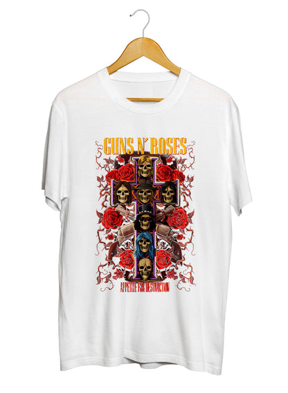 Guns N Roses Music Printed Unisex 100% Cotton Tshirt