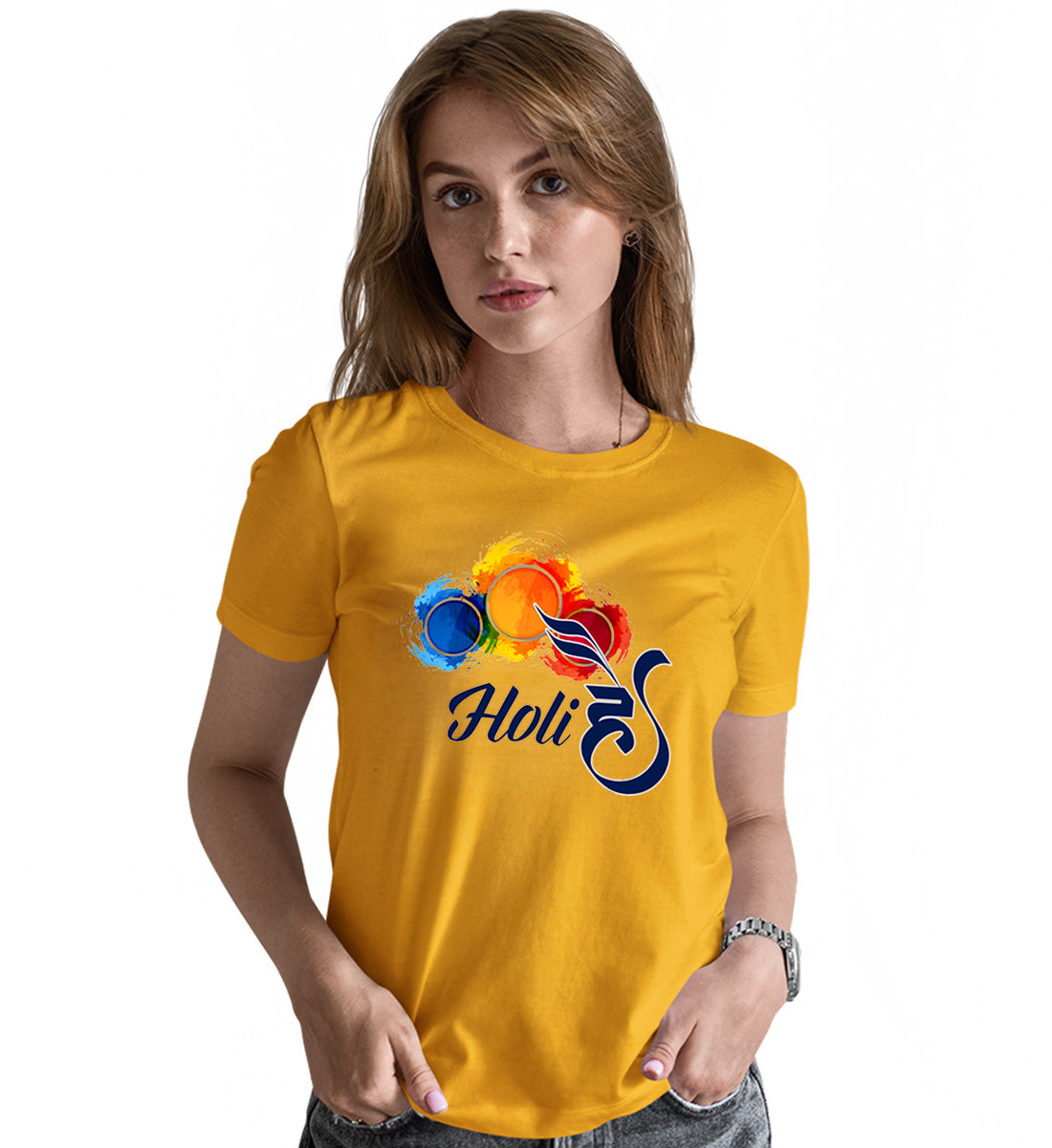 Holi Hai Festival Matching Printed Tshirts