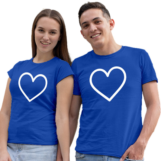 Couple Matching Printed Tshirts (Pack Of 2)