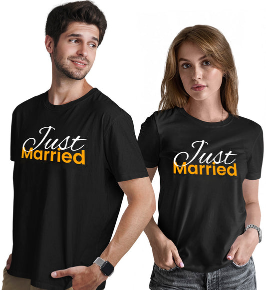 Wedding Anniversary Couple Matching Printed Tshirts (Pack Of 2)