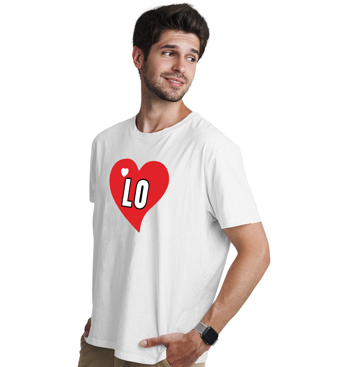 LOVE Couple Love Matching Printed Tshirts (Pack Of 2)
