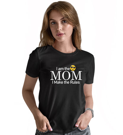 Rules Mother - Daughter Matching Printed Tshirts (Pack Of 2)