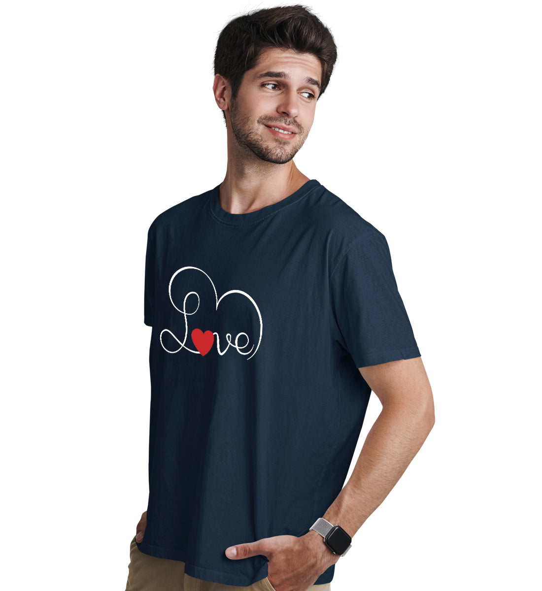 Couple Love Matching Printed Tshirts (Pack Of 2)