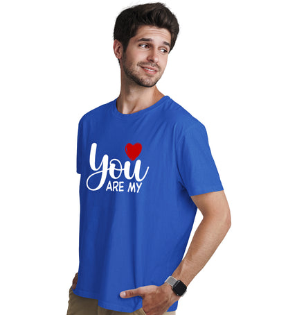 You are my Sweetheart Couple Love Matching Printed Tshirts (Pack Of 2)