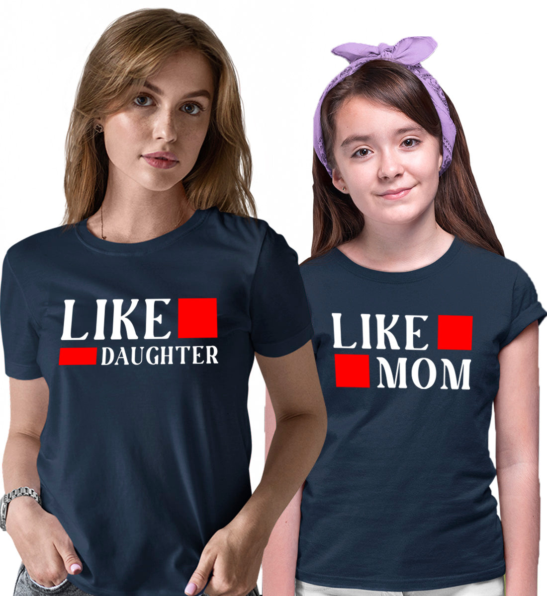 Mother - Daughter Matching Printed Tshirts (Pack Of 2)
