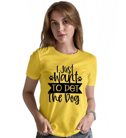 PET MY DOG - Pet Lover Unisex Printed Tshirt