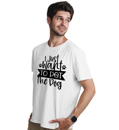 PET MY DOG - Pet Lover Unisex Printed Tshirt