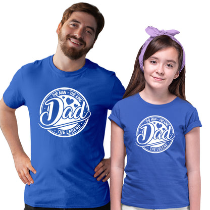 Dad - Daughter Matching Printed Tshirts (Pack Of 2)