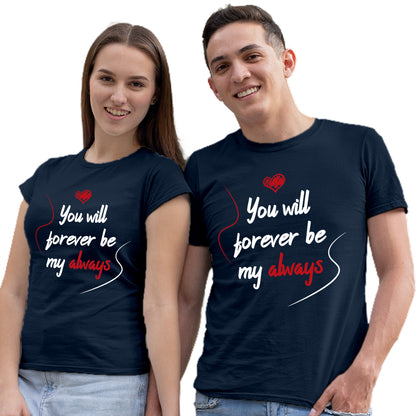 Pre Wedding  Couple Matching Printed Tshirts (Pack Of 2)